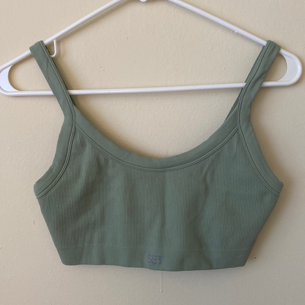Set Active Sculptflex Low Back Cami Bra Matcha XL